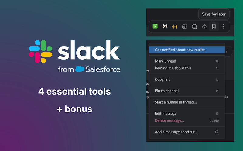 4 useful tools in Slack